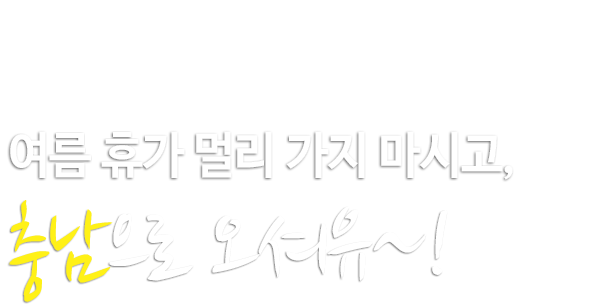 CHUNGNAM TOURISM TRAVEL MAGAZINE 여름 휴가 멀리 가지 마시고, 충남으로 오셔유~!